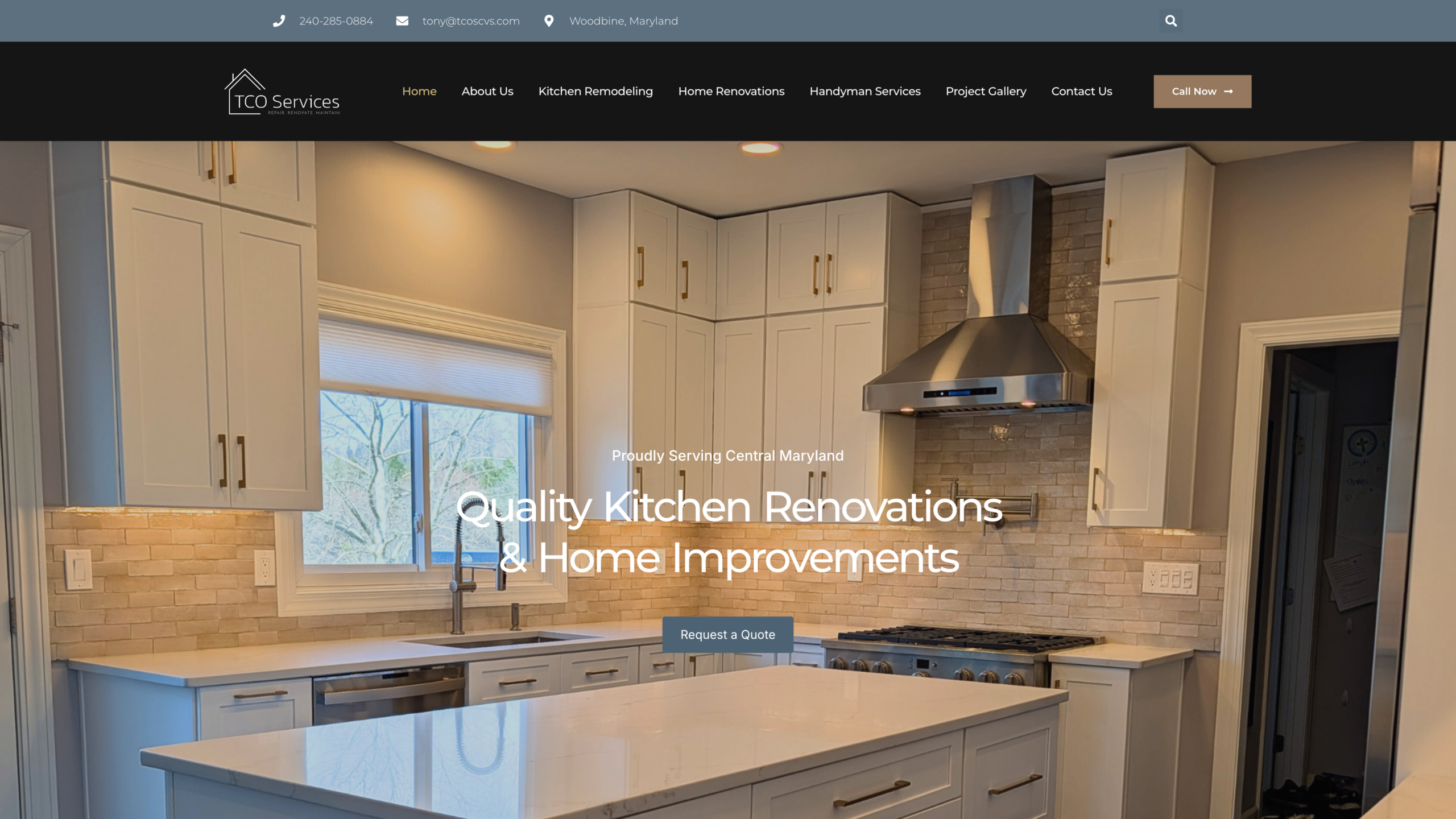 TCO Services homepage