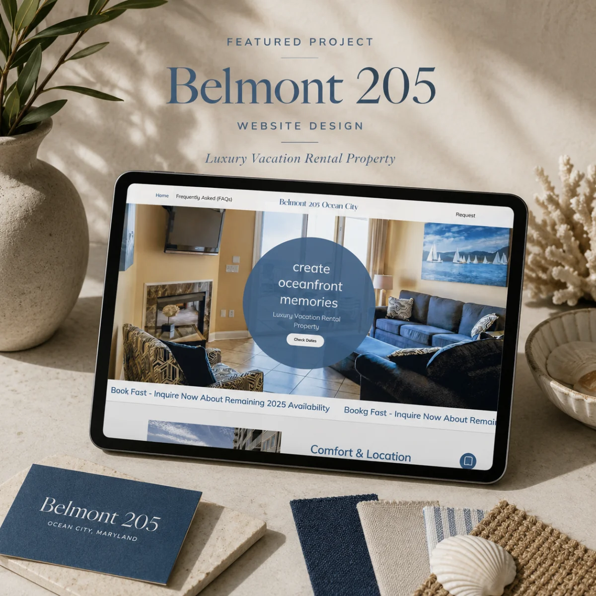 Belmont 205 brand and website design